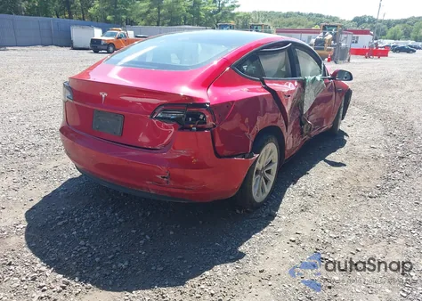 2022 Tesla Model 3 Rear-Wheel Drive from USA, damaged, VIN 5YJ3E1EA9NF347793